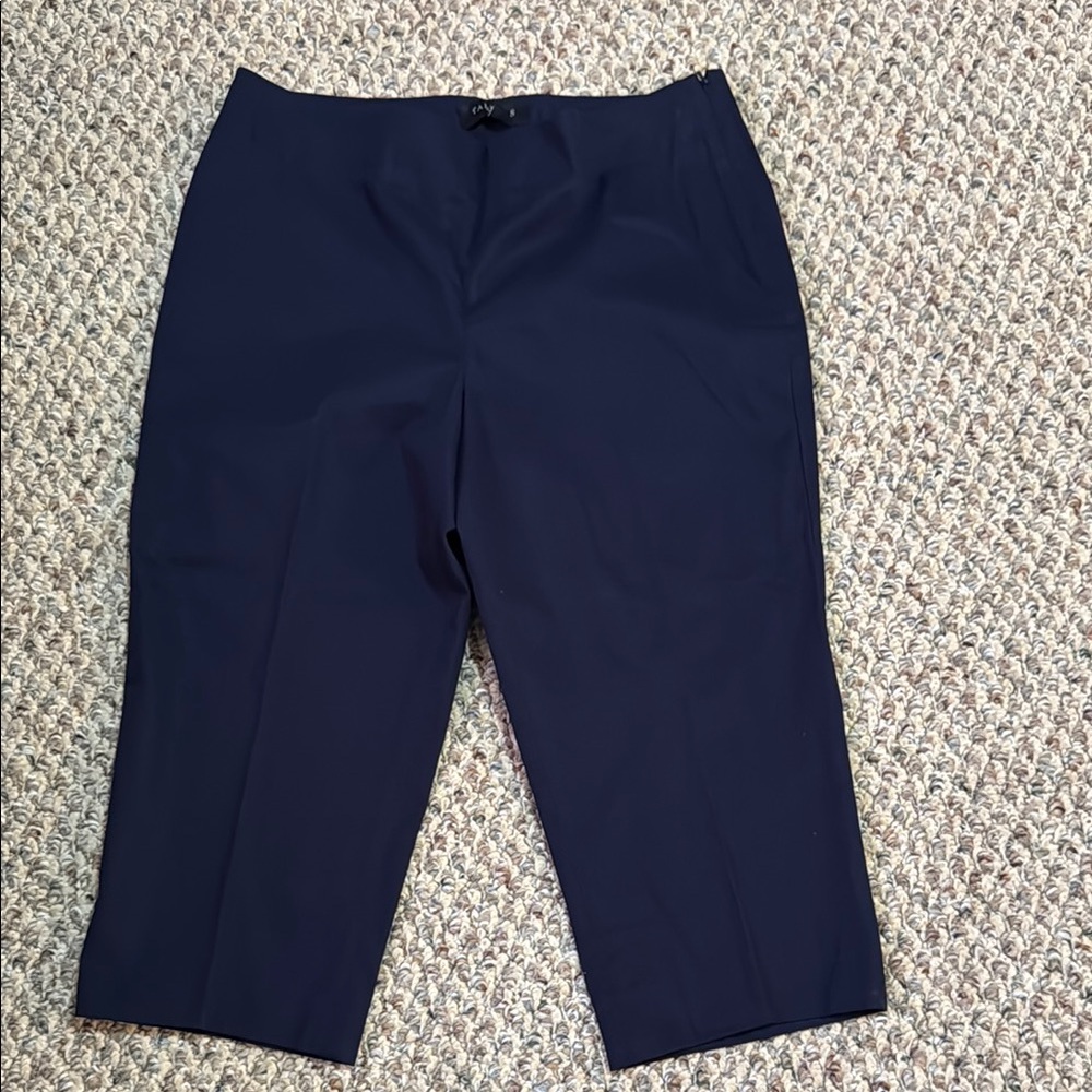 Talbots NWOT Navy Blue Heritage Cropped Pants